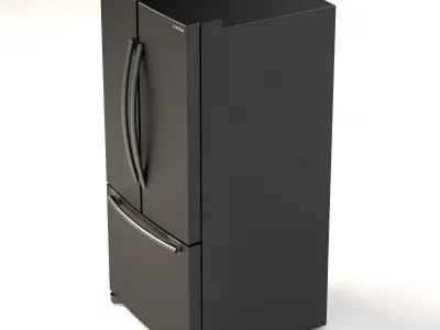 Samsung RF20HFENBSG US 20 Cu Ft French Door Refrigerator 3D model