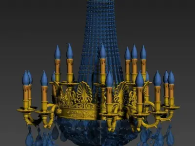 vintage wall lamp 8 3D model