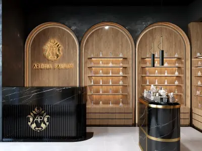 PERFUME SHOP 3D SCENE 3D model