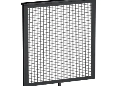Metal mesh fencing for balcony terrace mesh fence 3D model