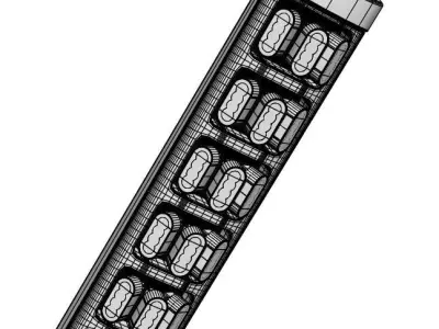 Modern street lamp 3D model