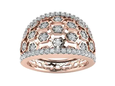 Women Ring  Render 3dm STL OBJ FBX Details 3D print model 229