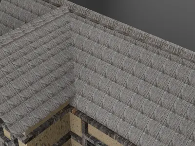 Fantasy Wooden House - Old Style 3D model