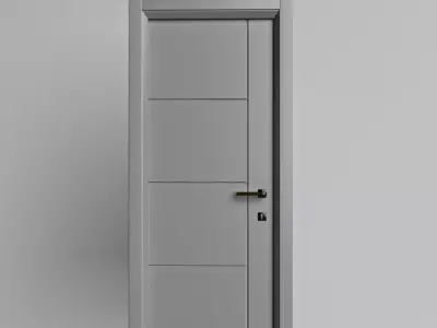 interior doors Low-poly 3D model