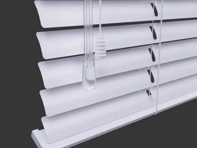 Window PVC Blinds Low-poly 3D model