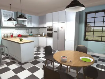Kitchen Collection 1 - game Low-poly 3D model