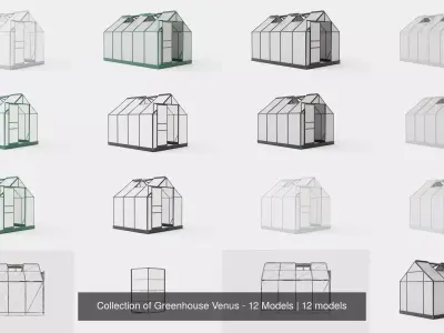Collection of Greenhouse Venus - 12 Models 3D Model Pack