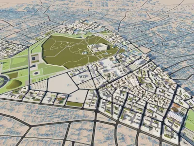 Turkistan  Islamic style architecture 3D model