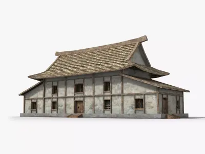 Ancient house x1 Low-poly 3D model