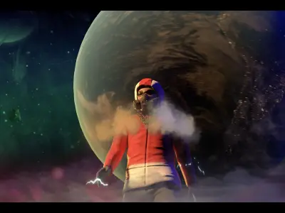 Space Walker Low-poly 3D model