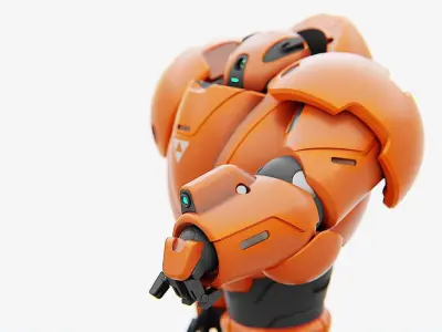 COMBAT DROID M-3000  RIGGED 3D model