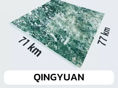 Qingyuan China City Landscape 3D Model 3D model