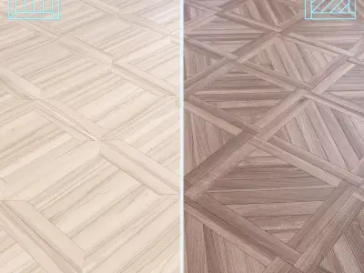 Parquet - Laminate - Wooden floor 2 in 1 Low-poly 3D model 100