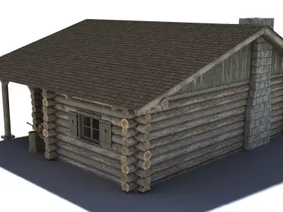 Log Cabin 3D model