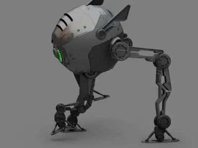 Mosquito DROID   rigged character 3D model