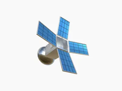 Satellite G09 USA - SciFi Space Design Low-poly 3D model