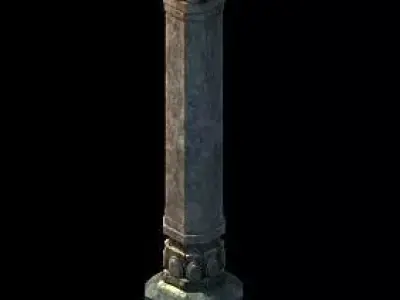 Game Model - Tombstone Column 3D model