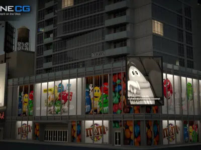 NYC Building M Ms Low-poly 3D model