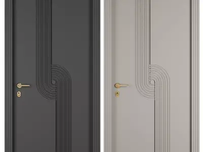 Entrance door set237 3D model