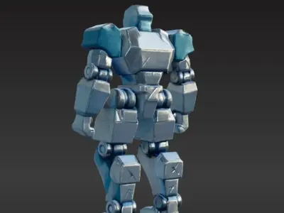 Low-Poly Robot Low-poly 3D model