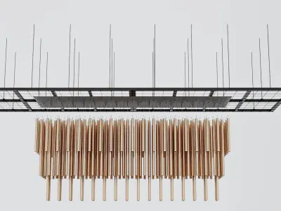 Metal Pipe Pendant Decor 3D model