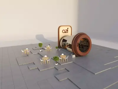 Coffee station 3D model