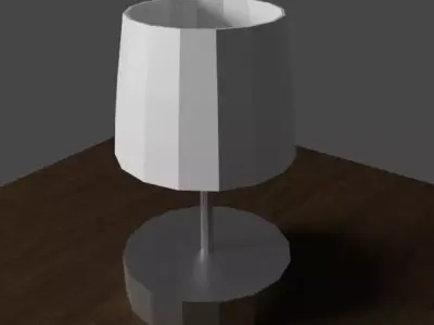 Lamp with metal base Free 3D model