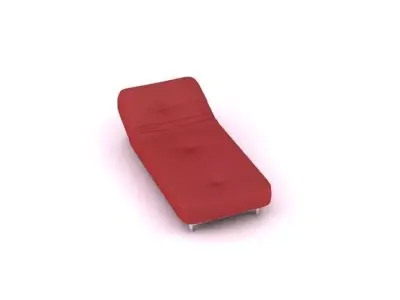 Modern Red Bed 3D model