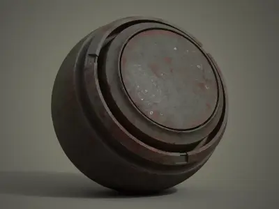 Painted metal smart material Texture