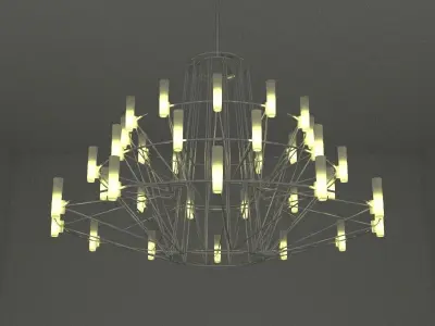 Modern ceiling lamp 3D model buy