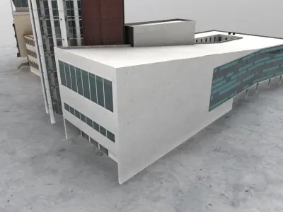 LFMN Airport Control Point Low-poly 3D model