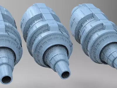 Moon base relay system 5  3D model