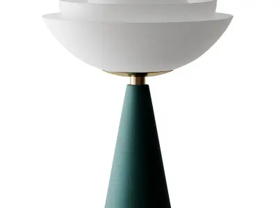 Lotus Table Lamp in Brass by Serena Confalonieri 3D model