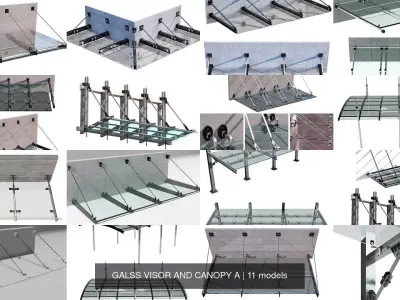 GALSS VISOR AND CANOPY A 3D Model Pack