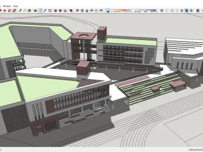 Sketchup School and University H9 3D model