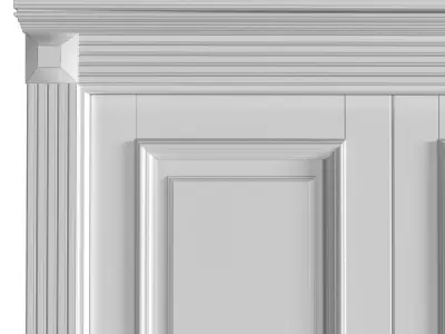 Entrance Classic interior doors 3D model