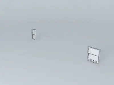 Process of resizing a window component Free 3D model