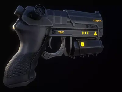 Sci-Fi Gun V1 Low-poly 3D model