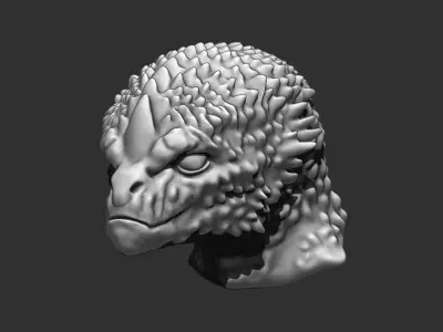 Alien Bust 10 - 3D Printable Model - STL File Ready for Printing 3D print model