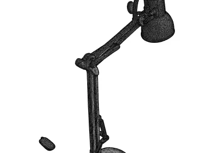 Classic Adjustable Desk Lamp Low-poly 3D model