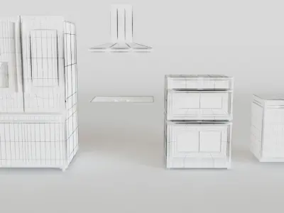 Samsung smart kitchen pack 3D model