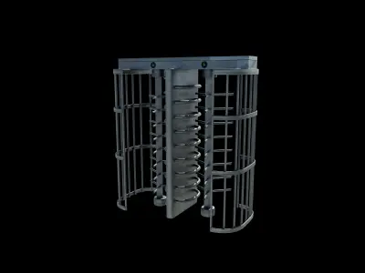 Turnstile gate 3D model