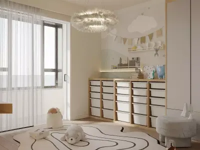 children s room 3D model purchase