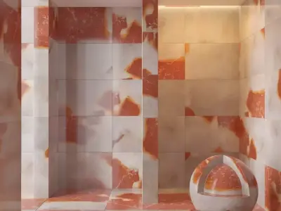 Marble wall 192 3D model