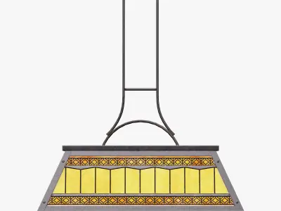 Pool Table Light Low-poly 3D model
