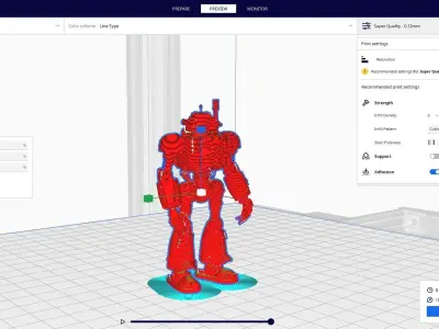 steampunk robotic 1 3D print model buy
