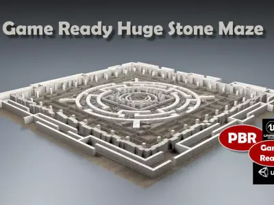 Stone Maze 3D model