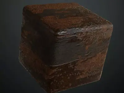 Rusted and Oxidized Steel Plate PBR Seamless Texture