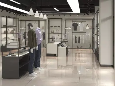 Clothing Store 03 3D model