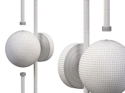 Parker II Wal Lamp by Mezzo Collection 3D model